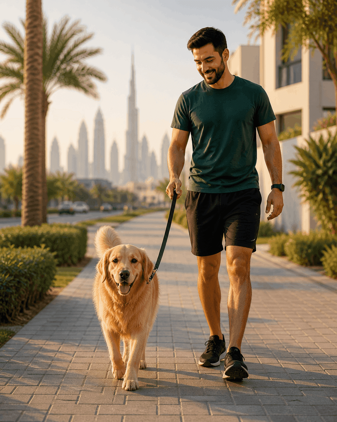 Dog walker in Dubai